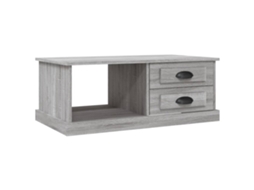 Mesa de Centro MAISON EXCLUSIVE Derivados Madeira Cinzento Sonoma 90x50x35 cm