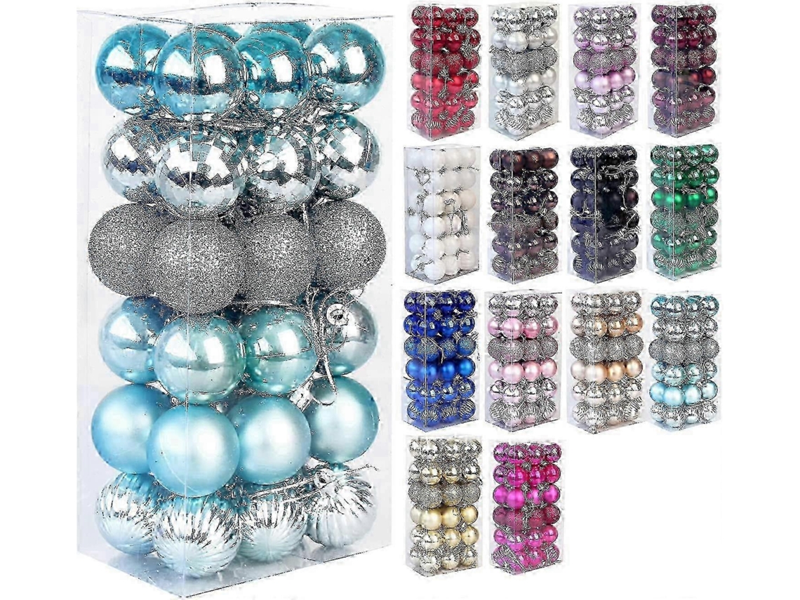 36 Bolas De Natal Inquebráveis ​​para Árvore De Natal, 40 Mm, 36 Peças Olysi Shop