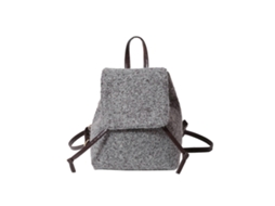 Mochila Feminina Moderna De Pelúcia, Estilo Mochila Escolar, Ideal Para Compras, Viagens E Passeios Ao Ar Livre. Cor: Cinza.