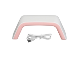 Lâmpada De Unha 30w Com 15 Chips De Led, Secador De Unha Para Manicure Com Cabo Usb De Carga, Rosa Para Salão