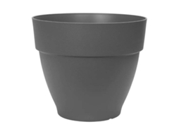 Vaso ELHO Ø 55 Cm Preto Plástico Redondo Moderno