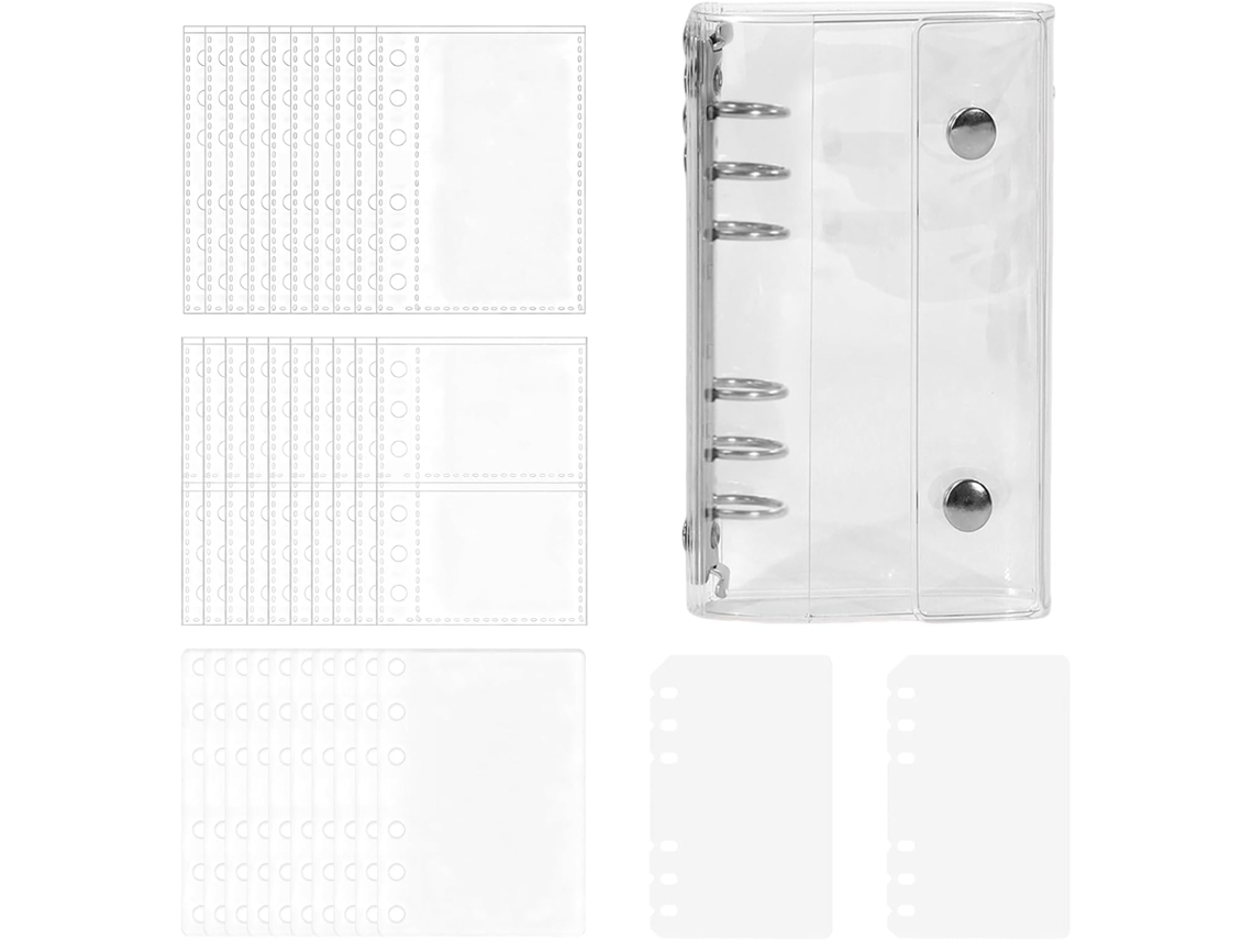 Pasta Organizadora De Adesivos, Ãlbum De Recortes Com Capa Transparente, Pasta Com Fecho Duplo Para Colecionar Vayotoy