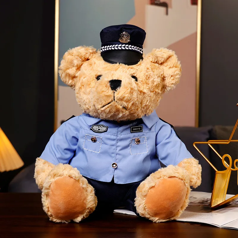 Urso de Pelúcia Policial de Trânsito MDUG (estilo 2, 35 Cm)