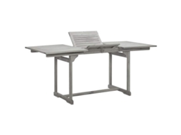 Vidaxl Mesa De Jantar P/ Jardim (120-170)x80x75 Cm Acácia Maciça