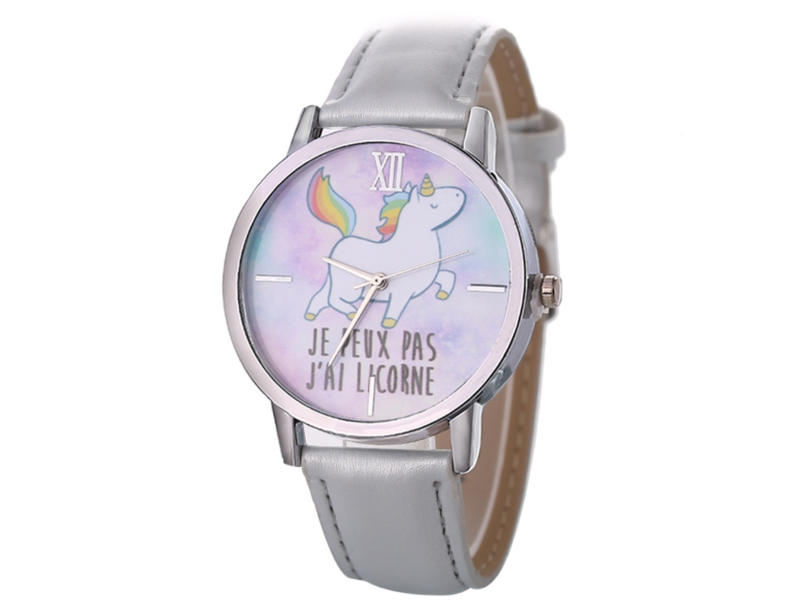 Reloj De Pulsera Analógico De Aleación Dial Redondo Reloj De Cuartzo Gris Pareja
