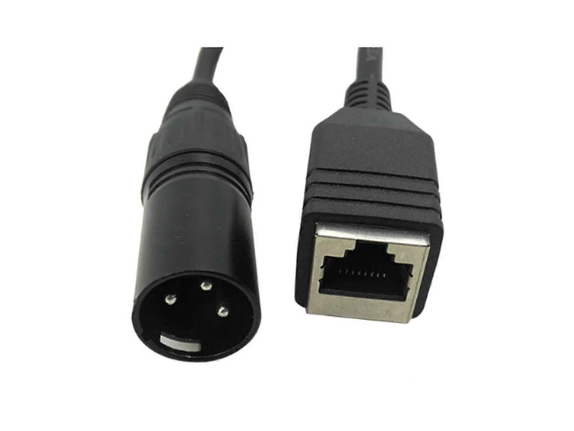Cabo Adaptador Conversor Dmx, De Extensão Xlr 3 Pinos Para Conector Rede Rj45 (macho)-aquaforge