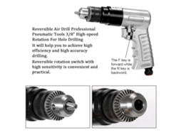 Laxiscreed Trena Pneumática Profissional 3/8" Com Rotação Reversível Para Diy E Manutenção