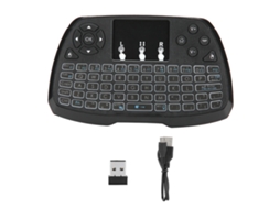 Aetheria teclado Mini Gamer com Retroiluminação e Touchpad, Acessório para Jogos, Preto