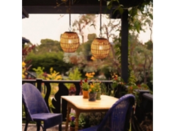 Lanterna solar de pendurar, impermeável, decoração de jardim e varanda AQUAFORGE