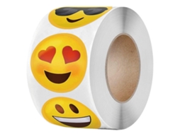 Adesivos Smileys 500 Unidades Rolo