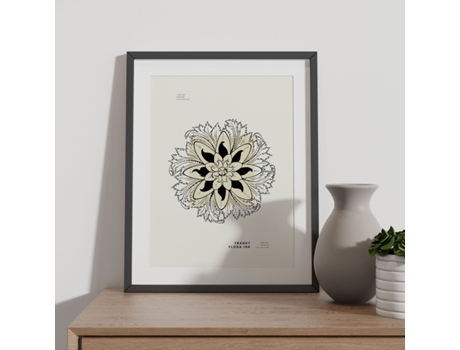 Póster Artemante NACNIC Pop. Mandala Flor Ilustrações artísticas modernas para decoração de interiores.