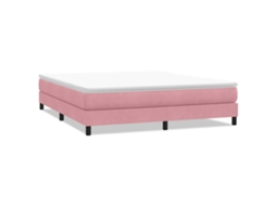 Cama com Molas Sem Colchão 180x220 Cm Veludo Rosa MAISON EXCLUSIVE