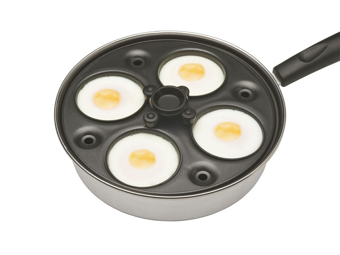Frigideira para 4 Ovos Kitchen Craft Cinzento