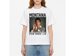 Rockinstone Scarface Movie Montana White Adult T-shirt Size:xl