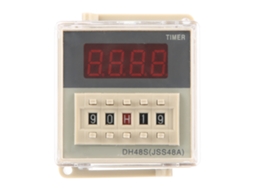 Relé Temporizador De Retardo De Encendido Dh48s-1z Con Pantalla Digital 0.01s-99h99m Ac 220v Y Base