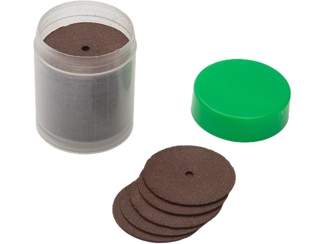 36 Discos De Corte 24mm Para Rebolo + Eixo