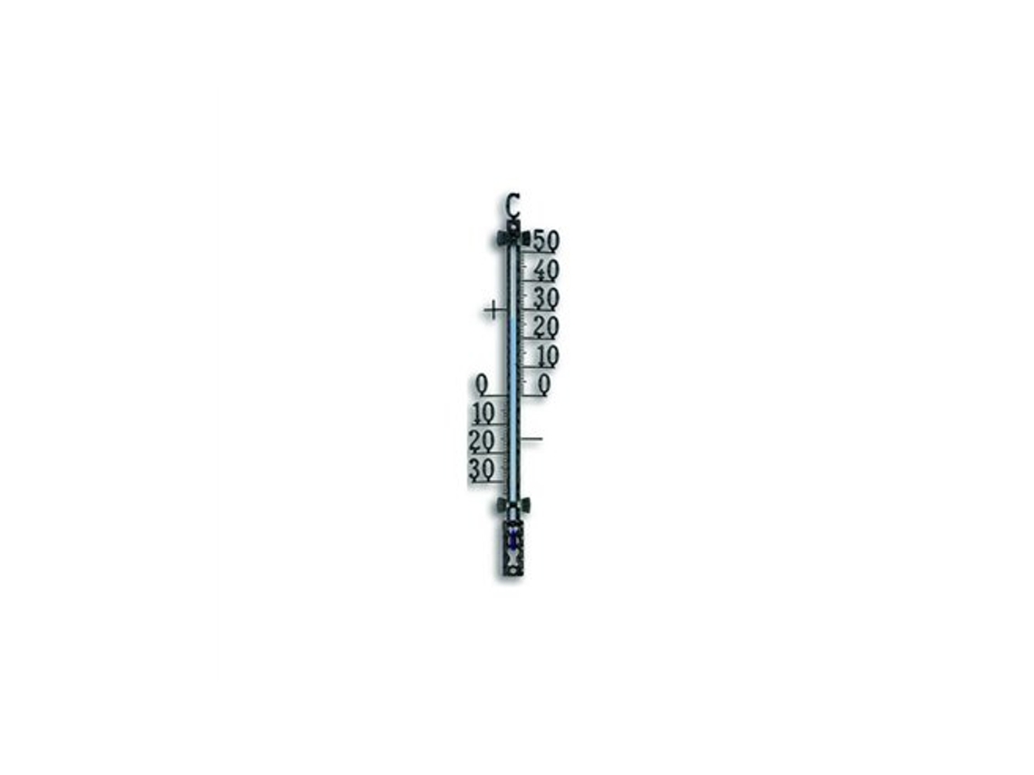 Termômetro Externo De Metal Preto 160mm Tfa Dostmann