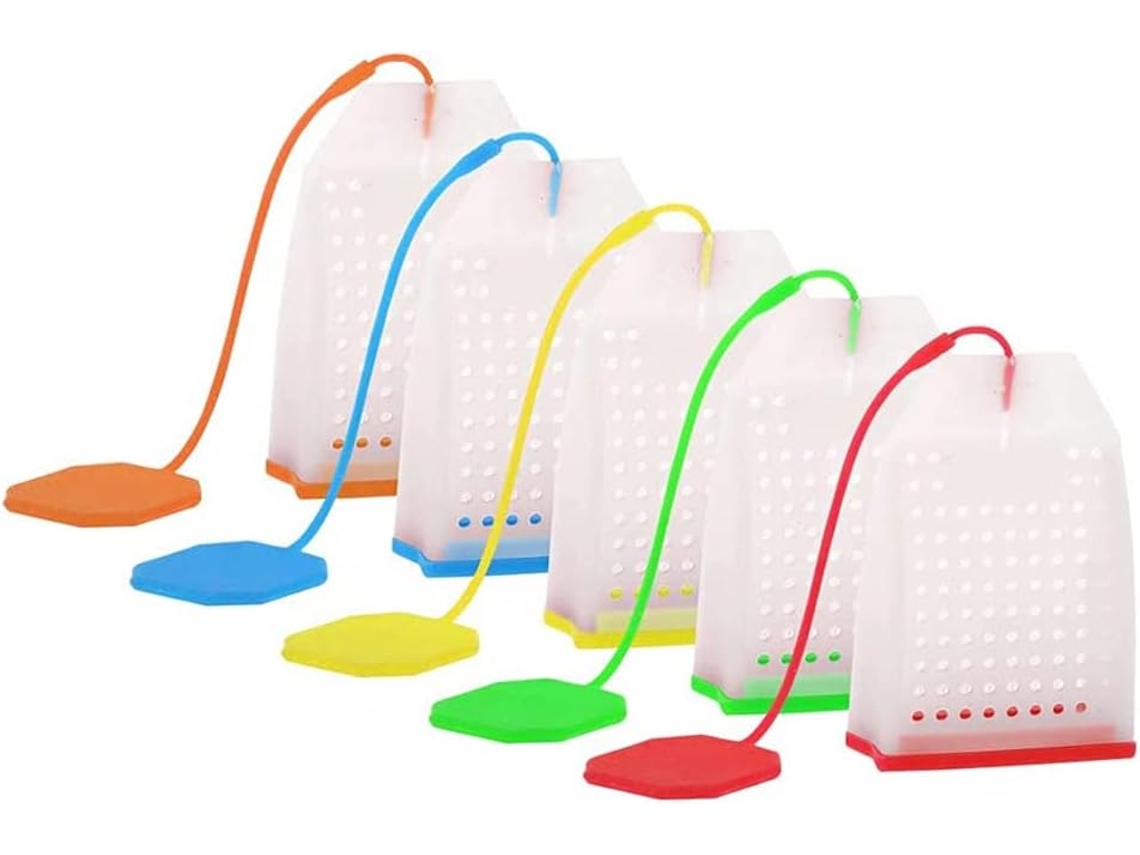 Conjunto De 5 Infusores De Chá Silicone, Filtro De Chá, Zqkla