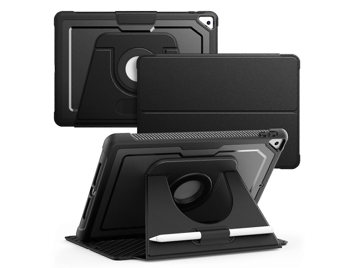 Capa de couro inteligente Webake Honeycomb com rotação magnética para tablet