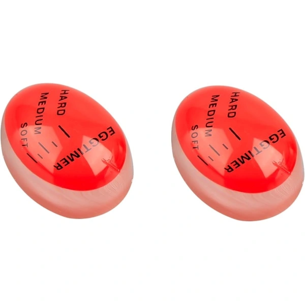 Conjunto De 2 Temporizadores De Ovos Com Mudança Cor, Temporizador Criativo Para Ovos Cozidos(moles E Duros)