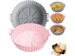 Acessórios Para Airfryer - Cesto Alternativa Ao Papel Manteiga 20cm Formas De Silicone Na Livre Bpa
