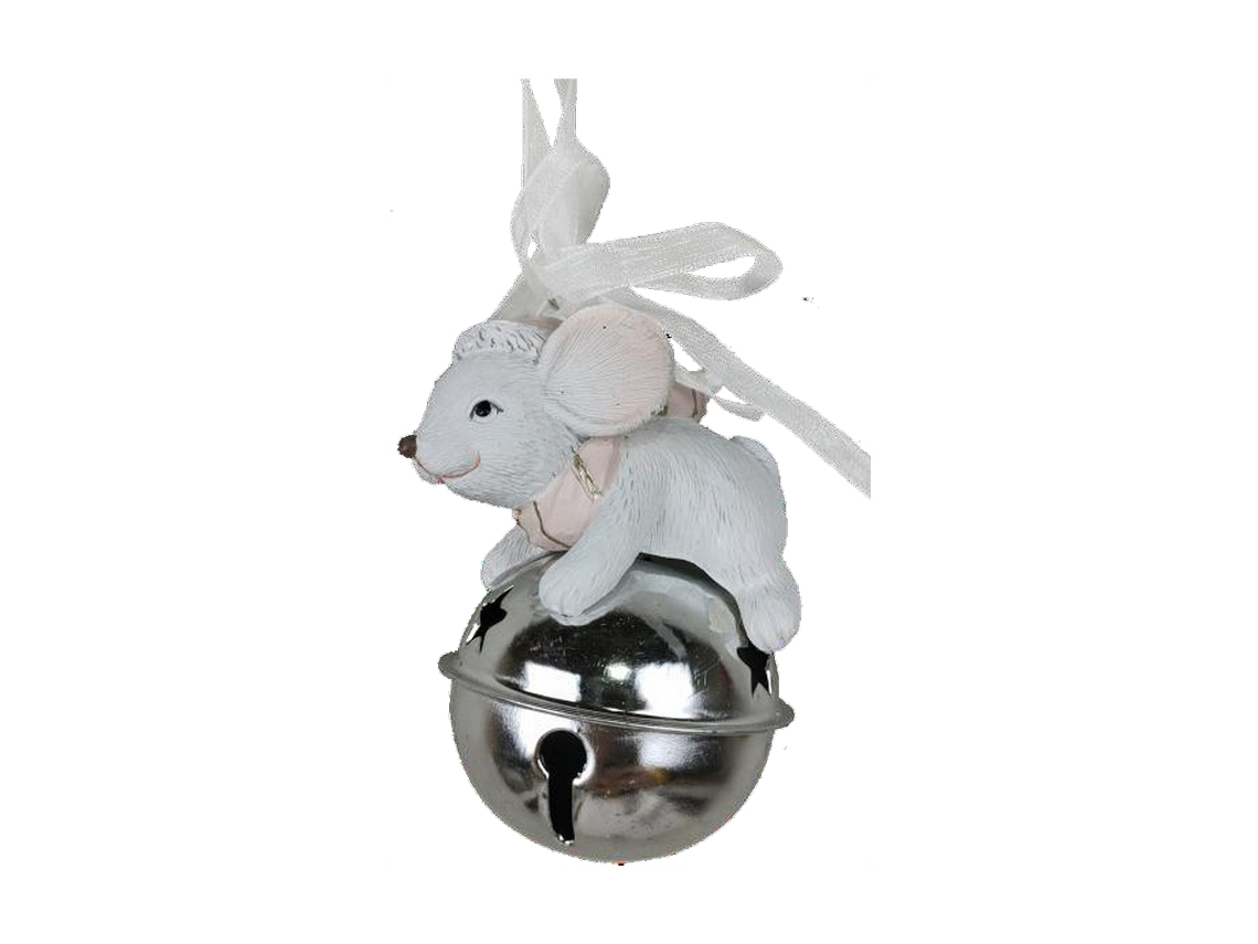 Adorno Natalício DKD Home Decor Rato Resina (7 x 4,5 x 9 cm) (6 Unidades)