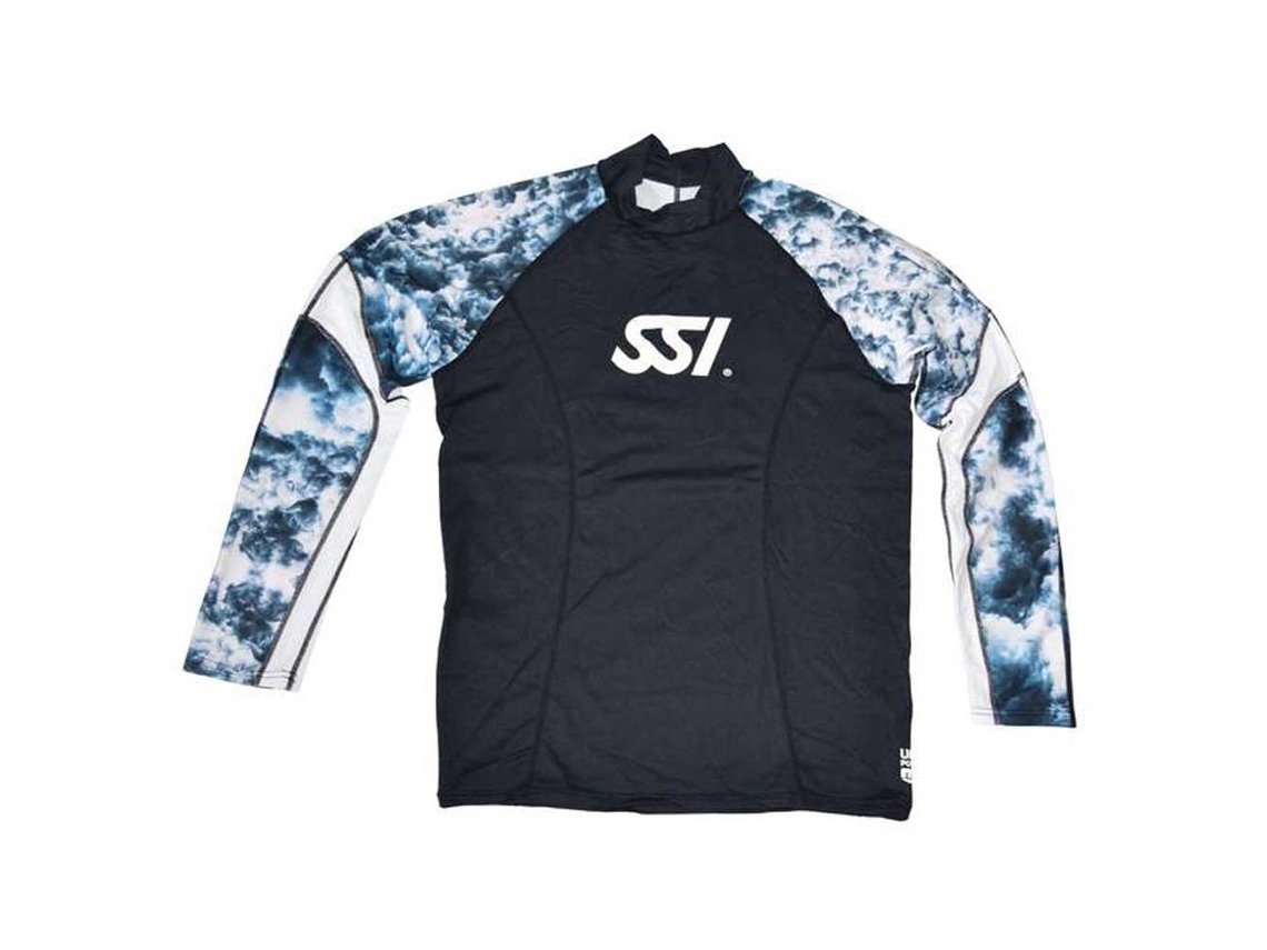 T-Shirt de Manga Comprida Protetor de Erupção Mulher Loose Fit Cinzento Xsssi