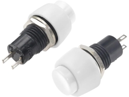 Conjunto De 6 Pequenos Interruptores Botão Redondos Com Travamento Automático, Furo De Montagem 10mm, Modelo Ds 451