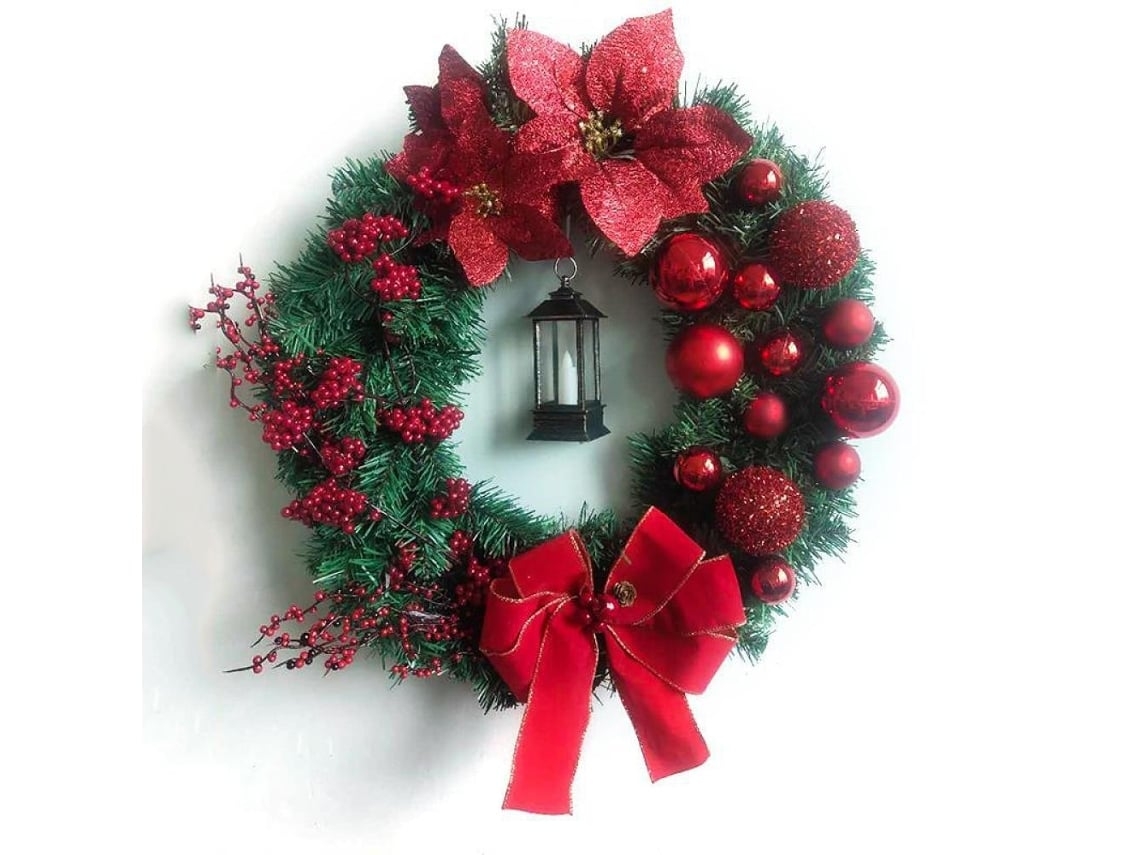 Coroa de Natal Artificial, 43 Cm, Ergonômico, Uso Diário STELASPLEN
