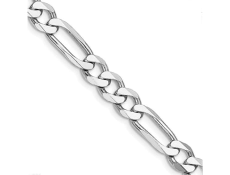 Colar Figaro Em Prata 925 Banhado A Ródio 7,5mm Corrente Colar Para Mulheres E Homens Comprimento 20 A 28 Hengjian