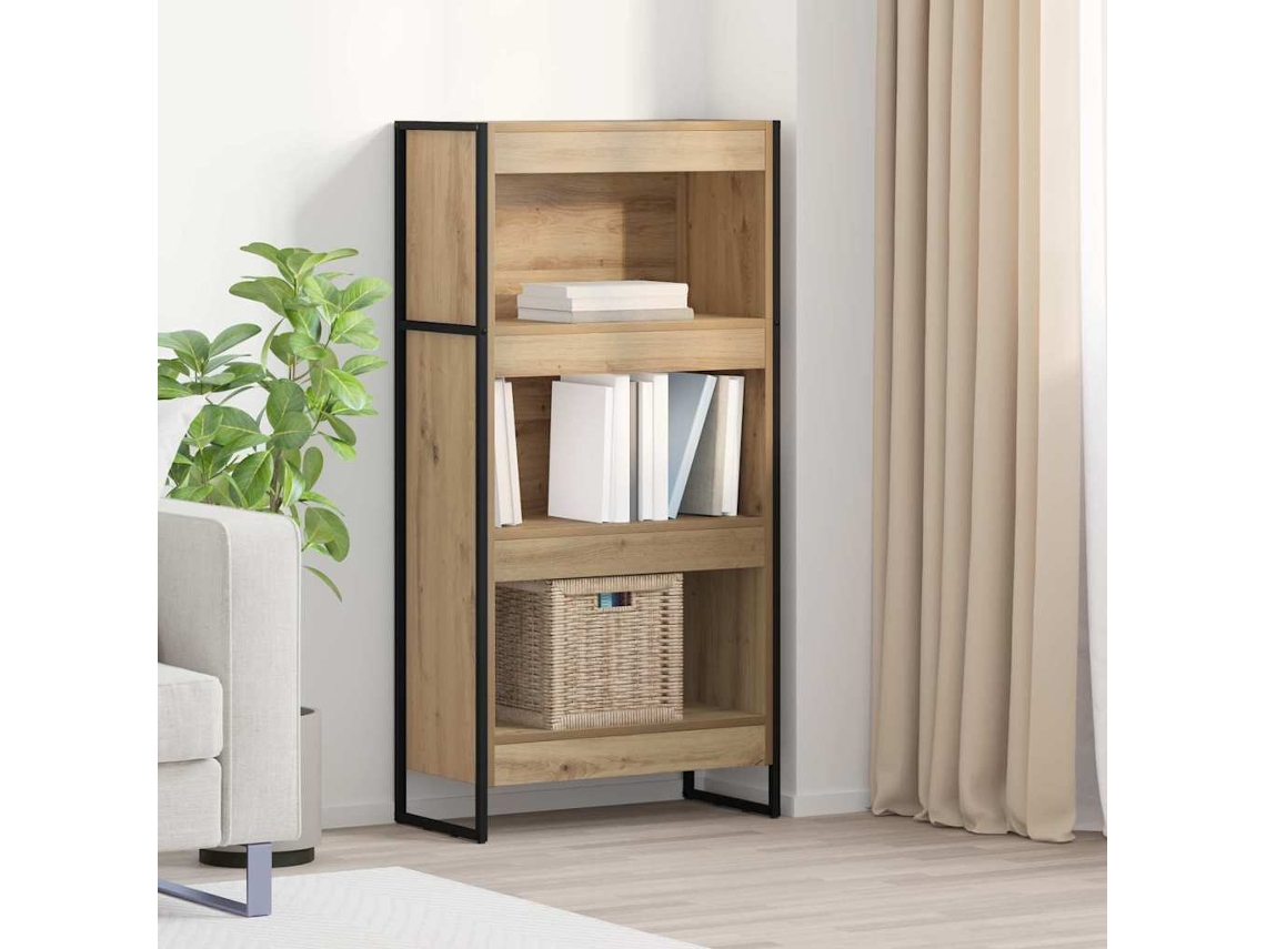 Vidaxl Gabinete De Livros 60 X 30 X 121 Cm Derivados De Madeira
