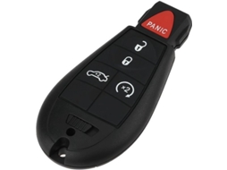 Ferramenta De Acesso A Distância 5 Botões - Chave Externa - 433 Mhz - Compatível Com Chrysler/jeep - Chip Transponder Id46 - Cabeça De Chave Em Metal