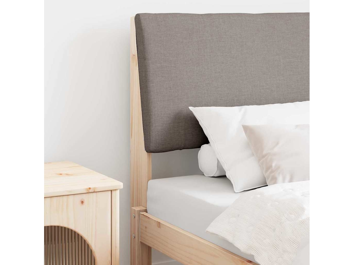 Vidaxl Cabeceira Estofada Cinzento-acastanhado 80 Cm