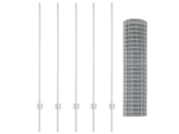 Conjunto 1 Barreira Externa Vidaxl Prateado Aço (10 X 1,2 M)