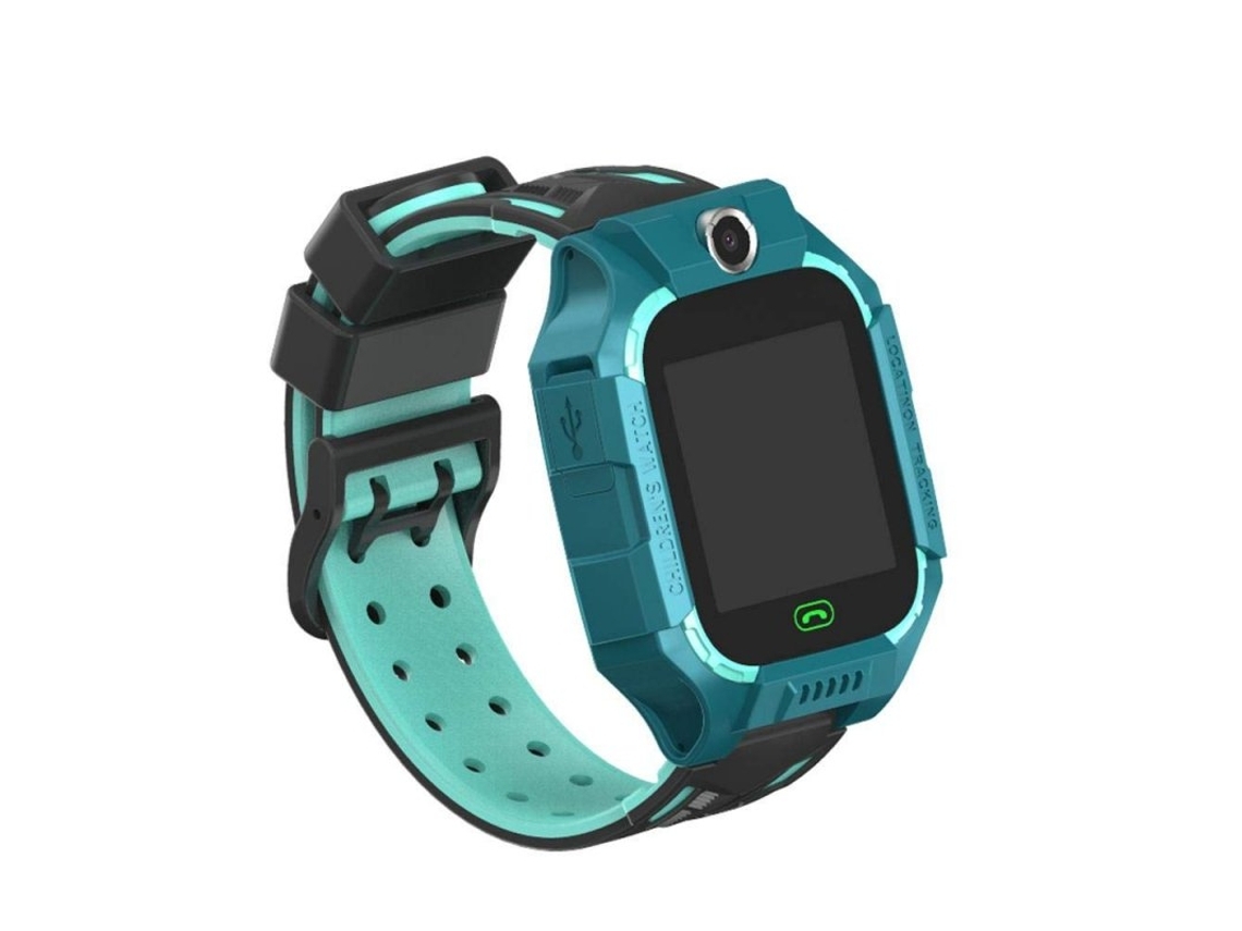 Relógio Inteligente Infantil Com Função Sos, À Prova De Água Ip67, Comando Para Câmara, Verde.