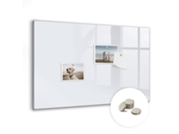 Quadro Magnético De Parede Branco Escuro Para A Cozinha Espelharte (60x40 Cm)
