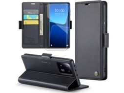Capa Fecho Antirroubo Carregamento Sem Para Xiaomi Xiaomi 13 Pro 5g Hongwe. Pele Sintética Magnética Premium