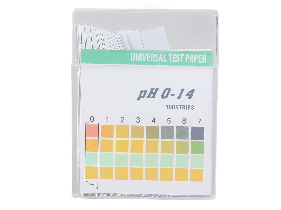 100 Tiras De Papel Ph Profissionais Teste 0-14 Água Solo Cosméticos