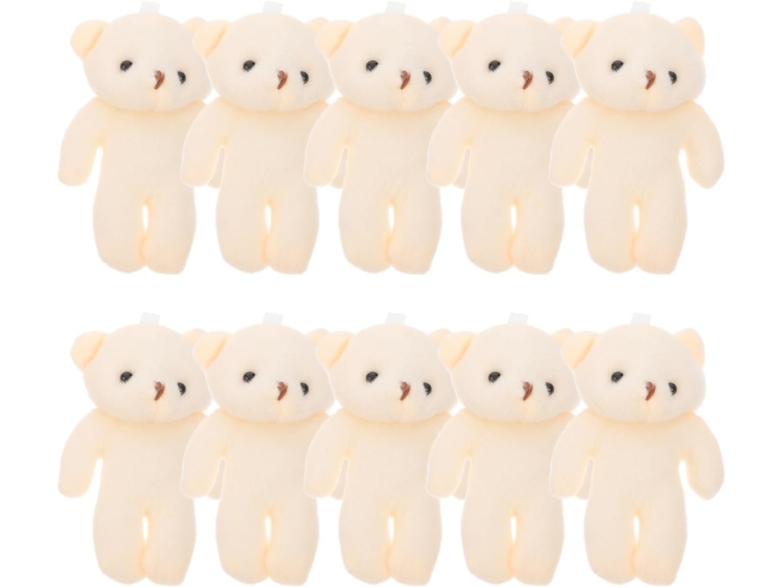 10 Mini Ursos De Pelúcia, Pequenos Pelúcia Macios, Brinquedos Para