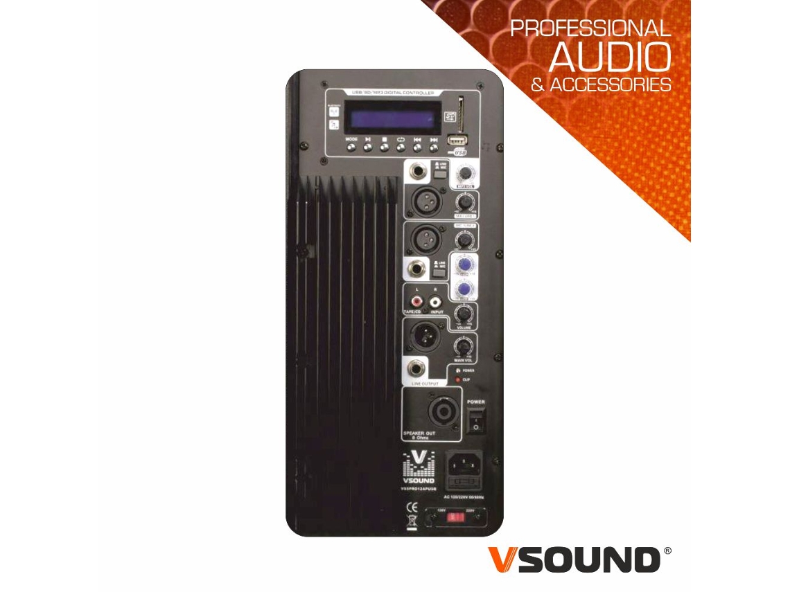 Modulo Amplificação Completo P/ Vsspro12apusb amp VSOUND