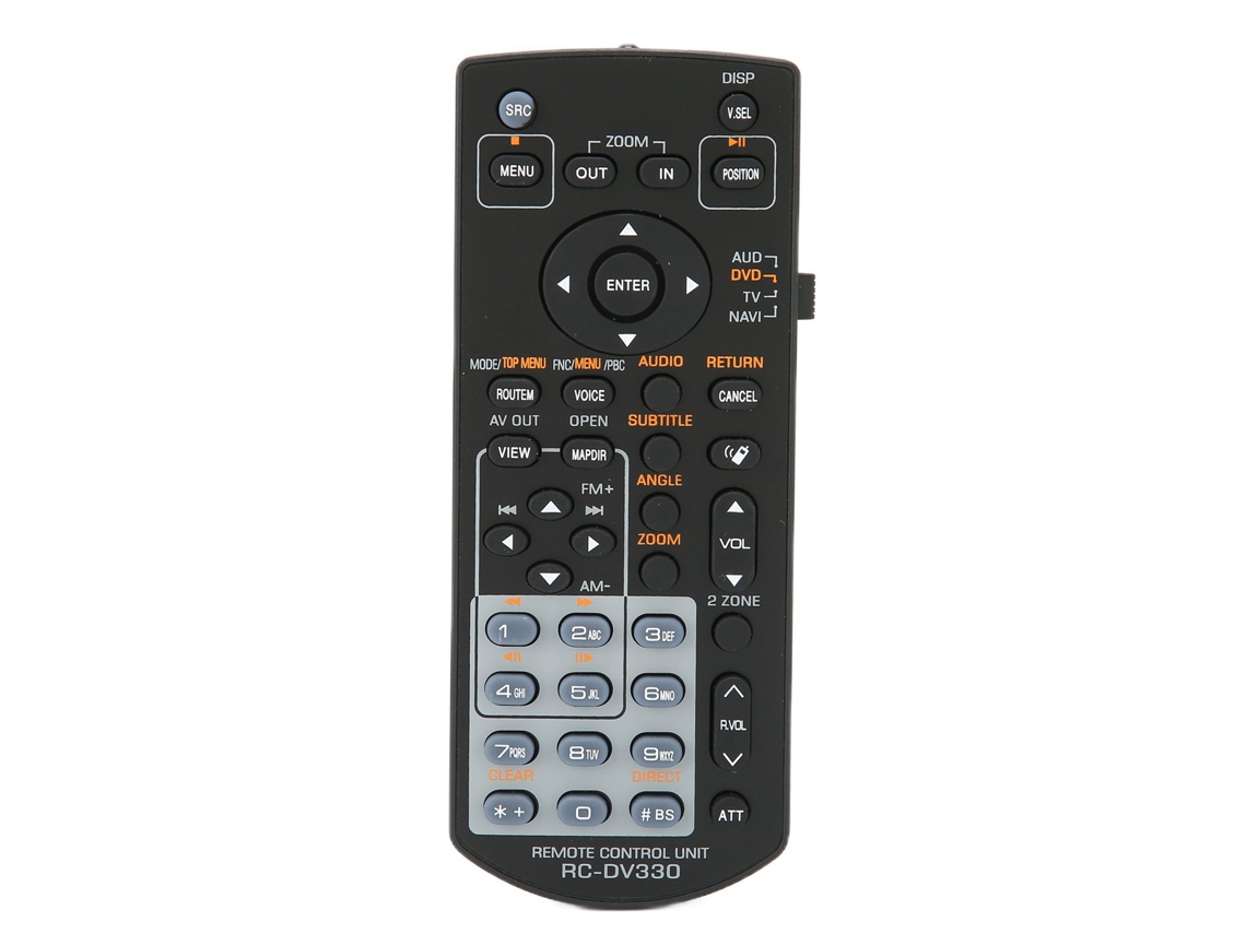 Mando à distância RCDV330 para Kenwood DDX516, DDX616, DNX5160, DDX6046BT, DNX6460BT e DNX6020EX