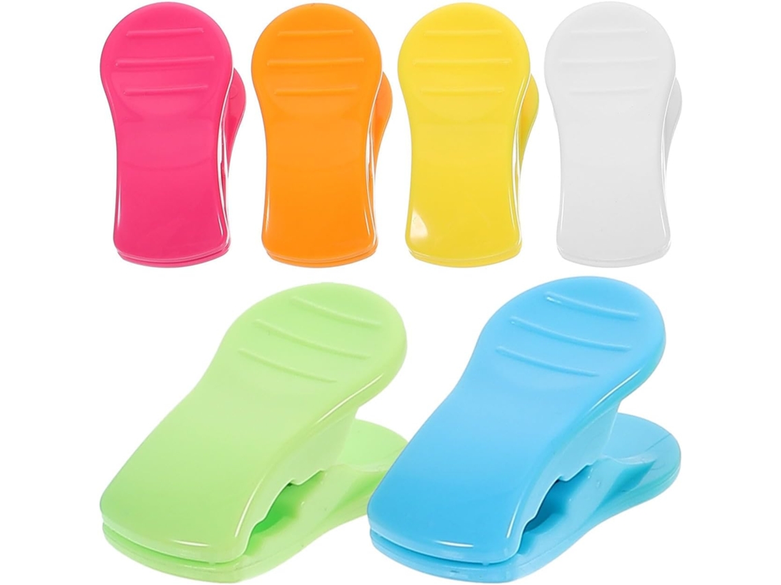 Fomiyes 6-prendedores De Roupa Plástico Pequenos E Leves, Portáteis Para Edredons E Sacos De Lanches, Ideais Para Uso