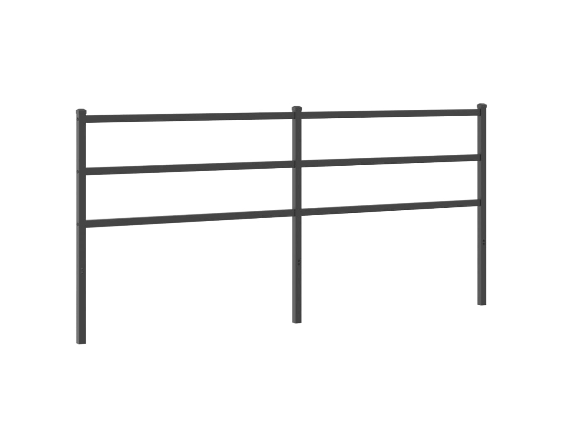 Headboard, Headboards Vidaxl Preto Aço (200 Cm)