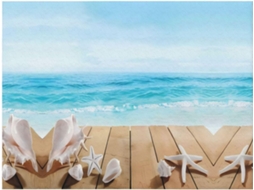 Manta de Flanela Macia e Quente com Estampa Estrelas do mar Praia 101 6 X 76 2 Cm, Macio, Quente, Ideal para Q