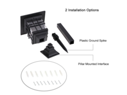 Tomshine 2 Pack Lâmpada Solar Jardim Pilar Bollard 2 em 1 Ip45 | S/MARCA