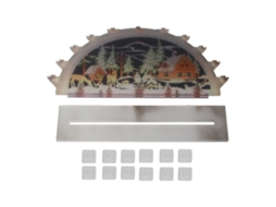 Vela decorativa de Natal com led Santa LAXISCREED