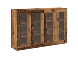Conjunto 2 Armários De Parede Vidaxl Castanho Derivados De Madeira (69,5 X 34 X 90 Cm)