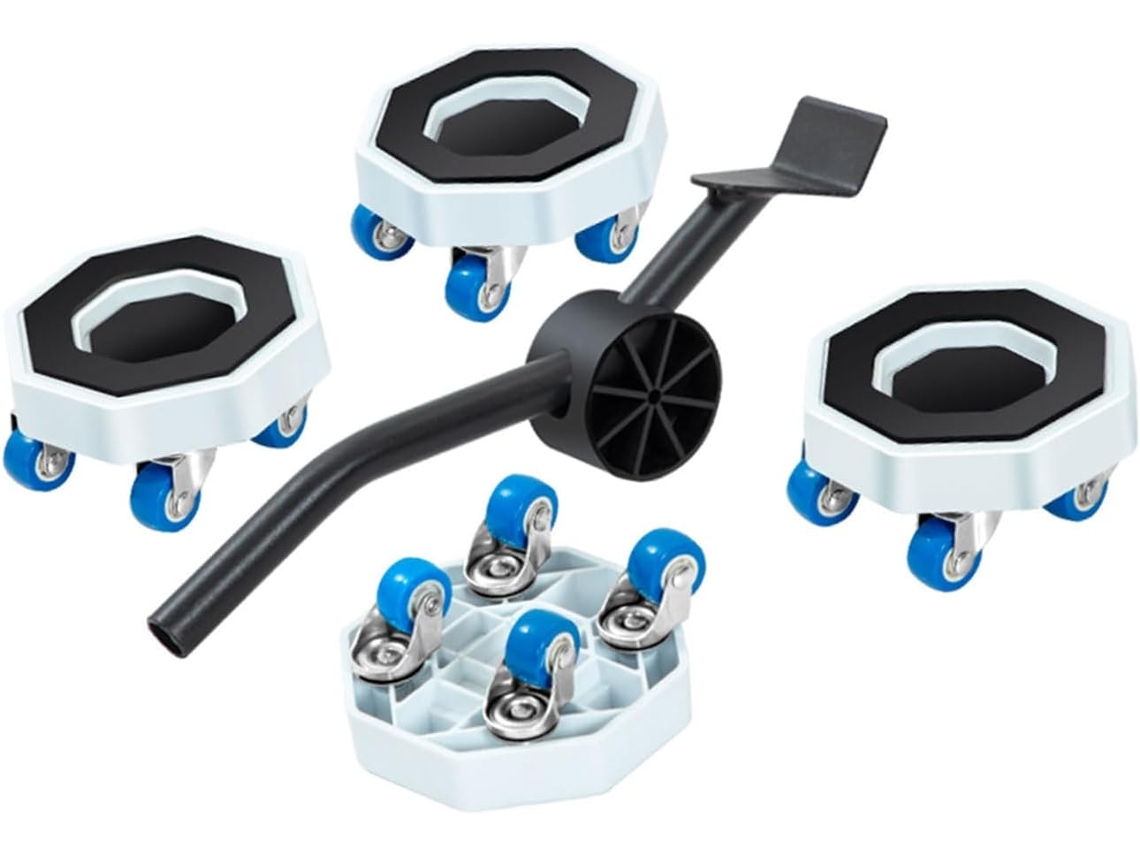 Conjunto De 4 Elevadores Redondos Para Móveis Com Almofadas Borracha Antiderrapantes, Elevadores De Plástico Para Camas