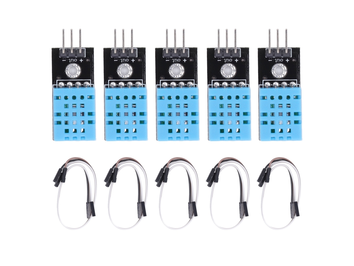 5pcs Sensor de Temperatura e Umidade Digital de Alta Sensibilidade Módulo para Estufa com Cavo de Salto
