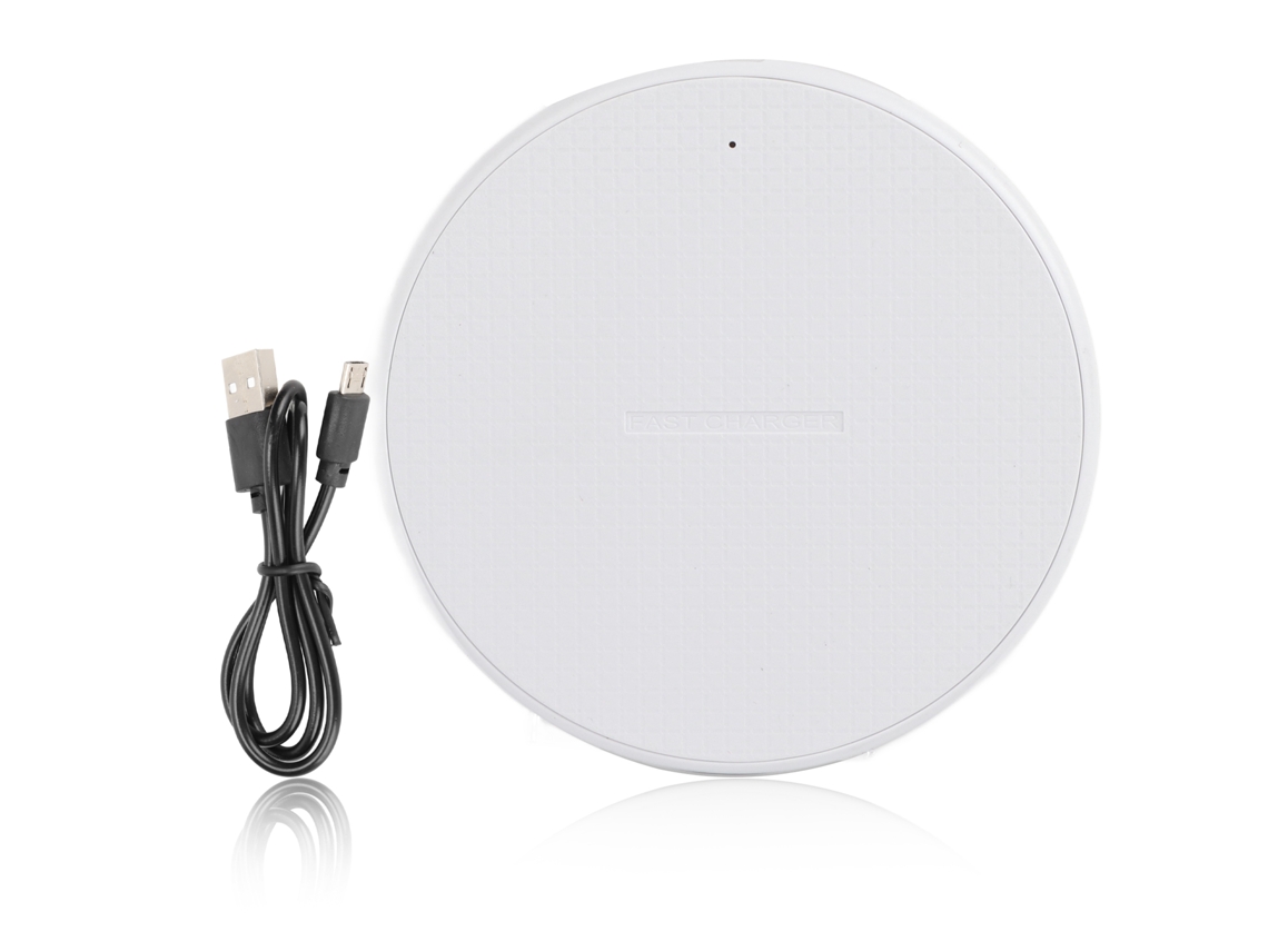 Aetheria carregador Sem Fio Rápido 5w Portátil Compacto Plástico 5v 2a Entrada 5v 1a Saída Branco